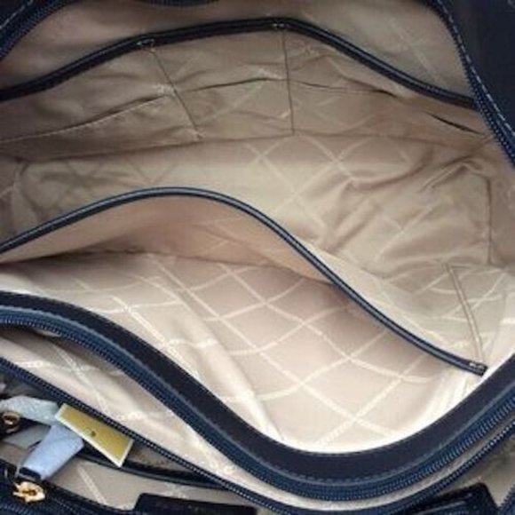Michael Kors Womens Large Navy Blue Tote NWT - Picture 8 of 8